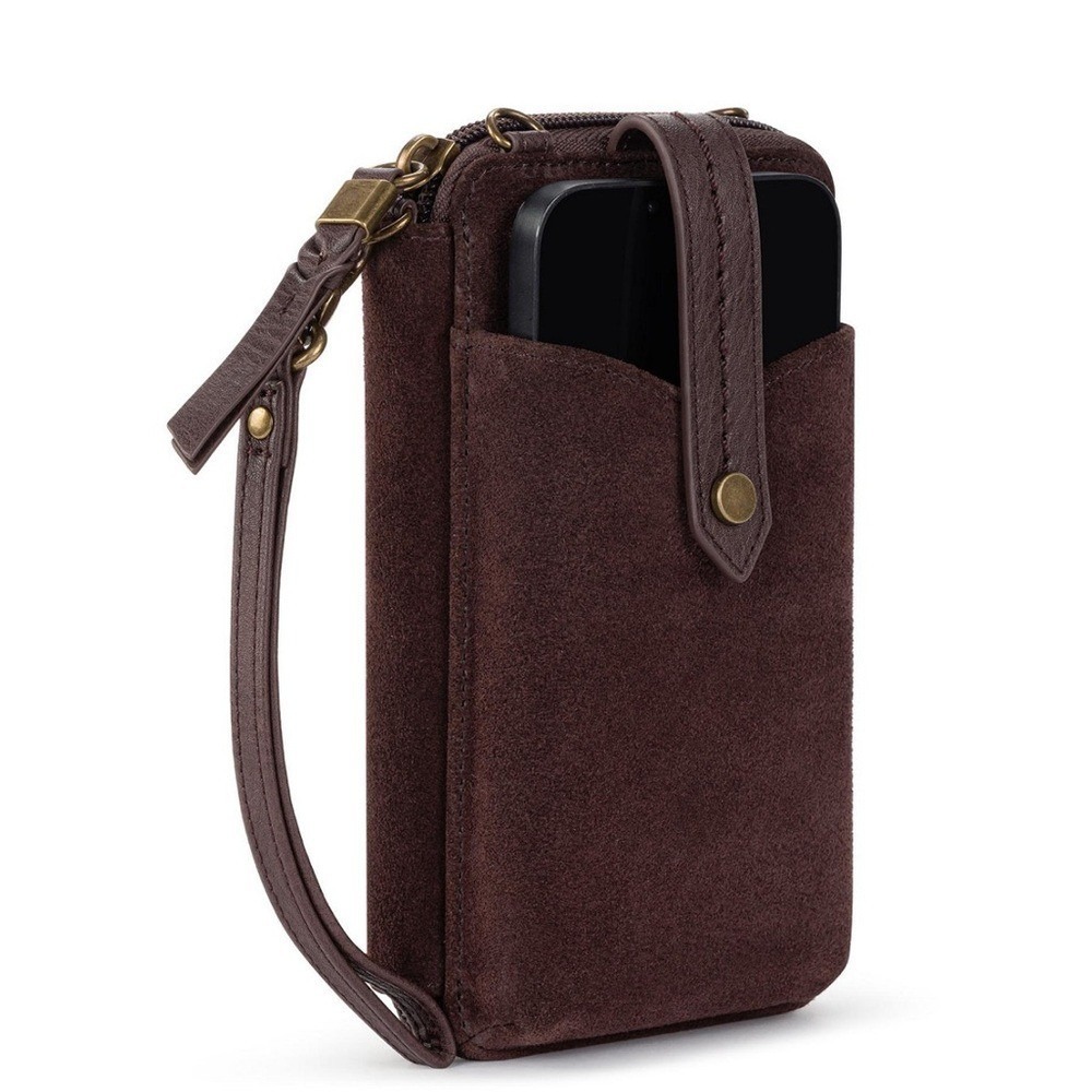 The Sak Chocolate Brown Suede Crossbody Bag - Picture 11 of 12